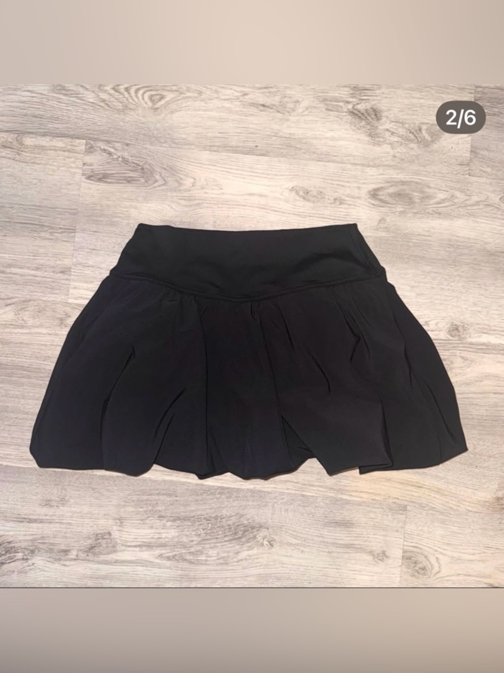 Gilly Hicks Black Active Bubble Skortie